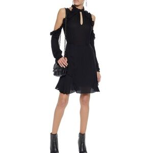 IRO black hanie cold shoulder dress
